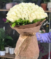 101 Beyaz Gül Buketi