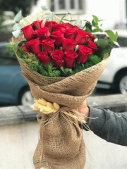 21 Adet Kırmızı Gül Buketi