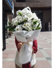 Papatyalı Lilyum Buketi